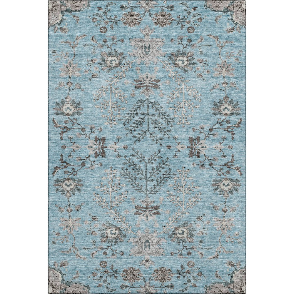 Premium Machine Washable Mayfield AMF1156 Sky 10' x 14' Rug. Picture 1
