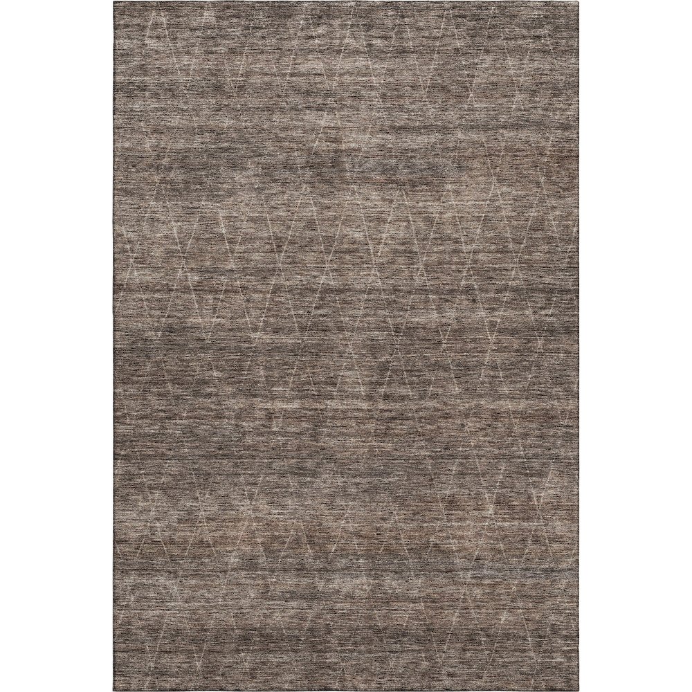 Premium Machine Washable Mayfield AMF1165 Coffee 10' x 14' Rug. Picture 1