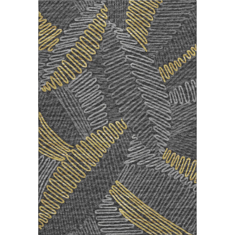 Premium Machine Washable Mayfield  Gray 10' x 14' Rug. Picture 1
