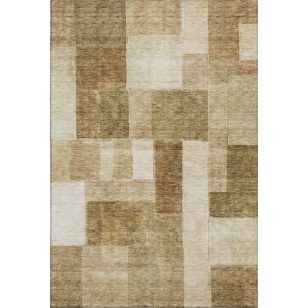 Premium Machine Washable Mayfield AMF1190 Terracotta 10' x 14' Rug. Picture 1