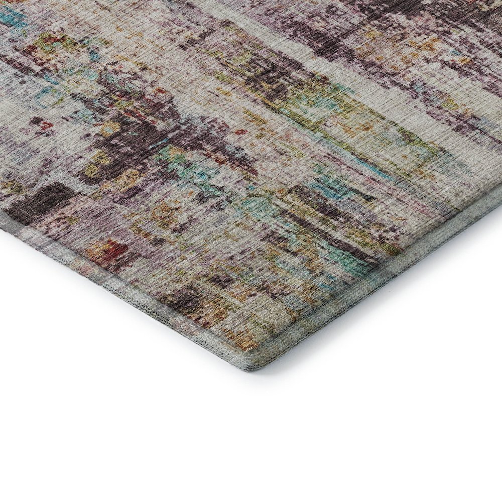 Premium Machine Washable Mayfield AMF1194 Lavender 8' x 8' Round Rug. Picture 3