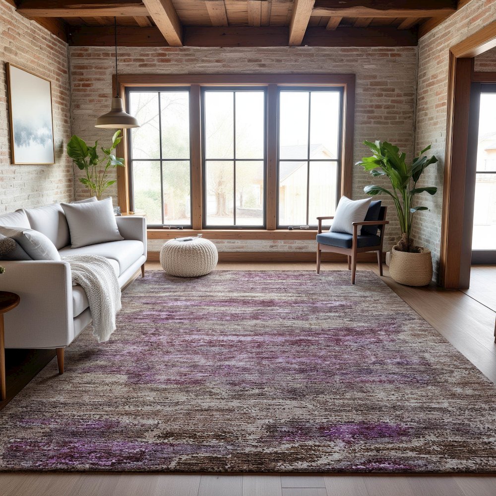 Premium Machine Washable Mayfield AMF1196 Blush 10' x 14' Rug. Picture 5
