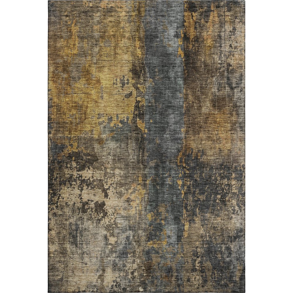 Premium Machine Washable Mayfield AMF1204 Gray 10' x 14' Rug. Picture 1