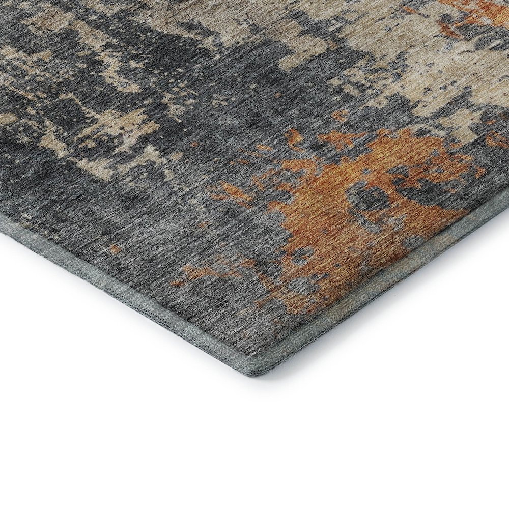 Premium Machine Washable Mayfield AMF1212 Khaki 8' x 8' Round Rug. Picture 3