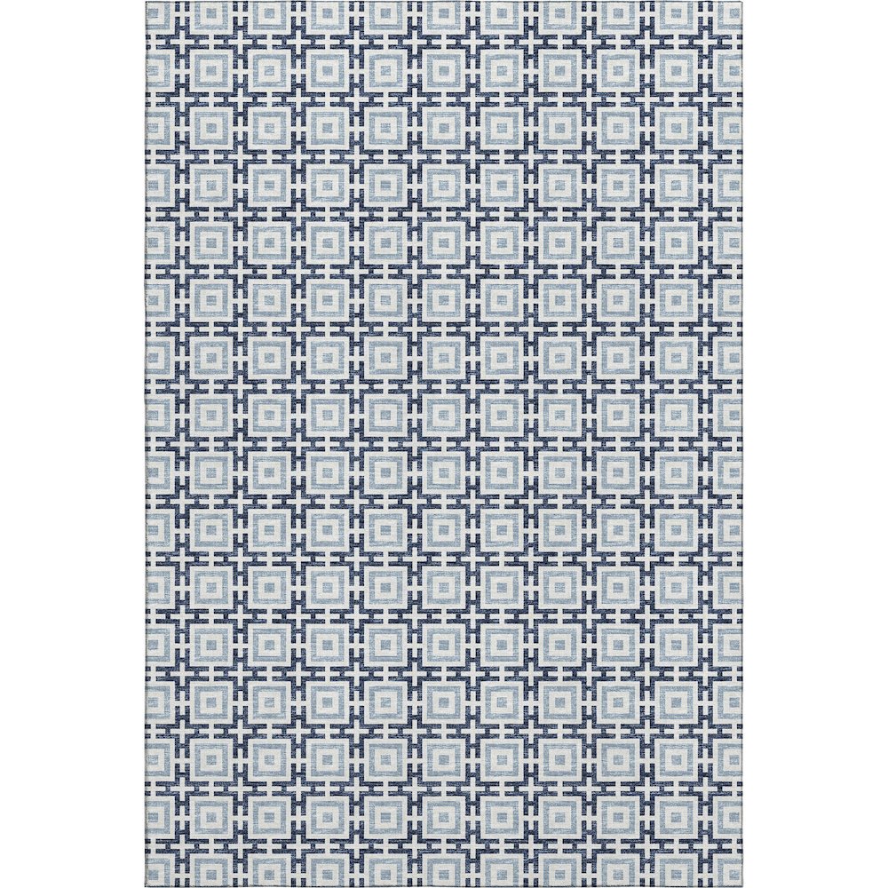 Premium Machine Washable Mayfield  Navy 10' x 14' Rug. Picture 1