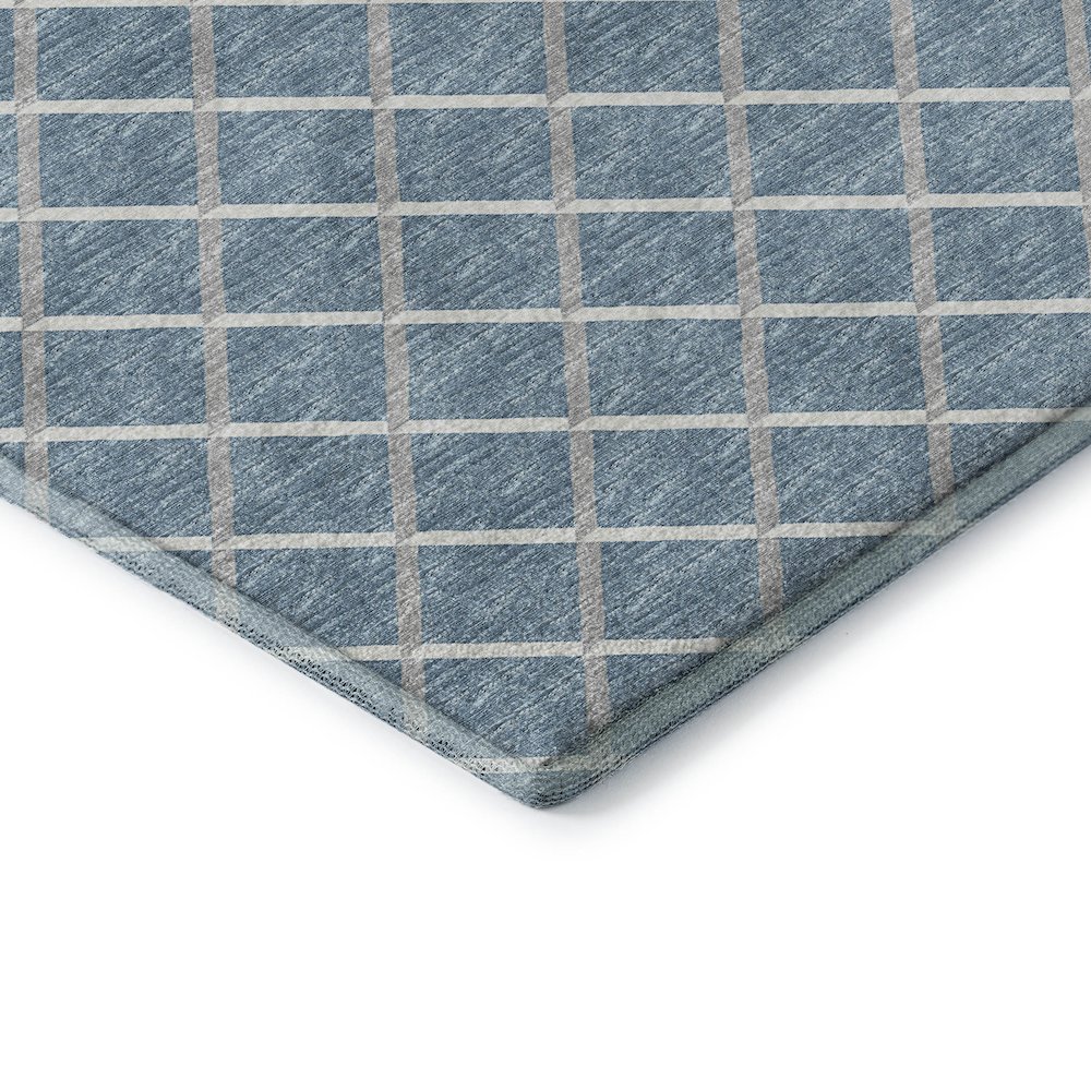 Premium Machine Washable Mayfield  Sky 8' x 8' Round Rug. Picture 3