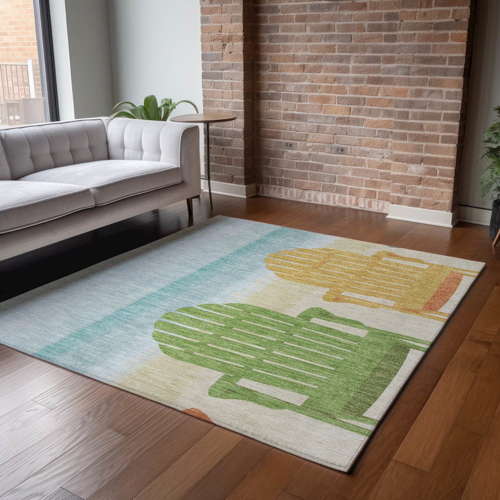 Premium Machine Washable Mayfield  Poolside 10' x 14' Rug. Picture 6