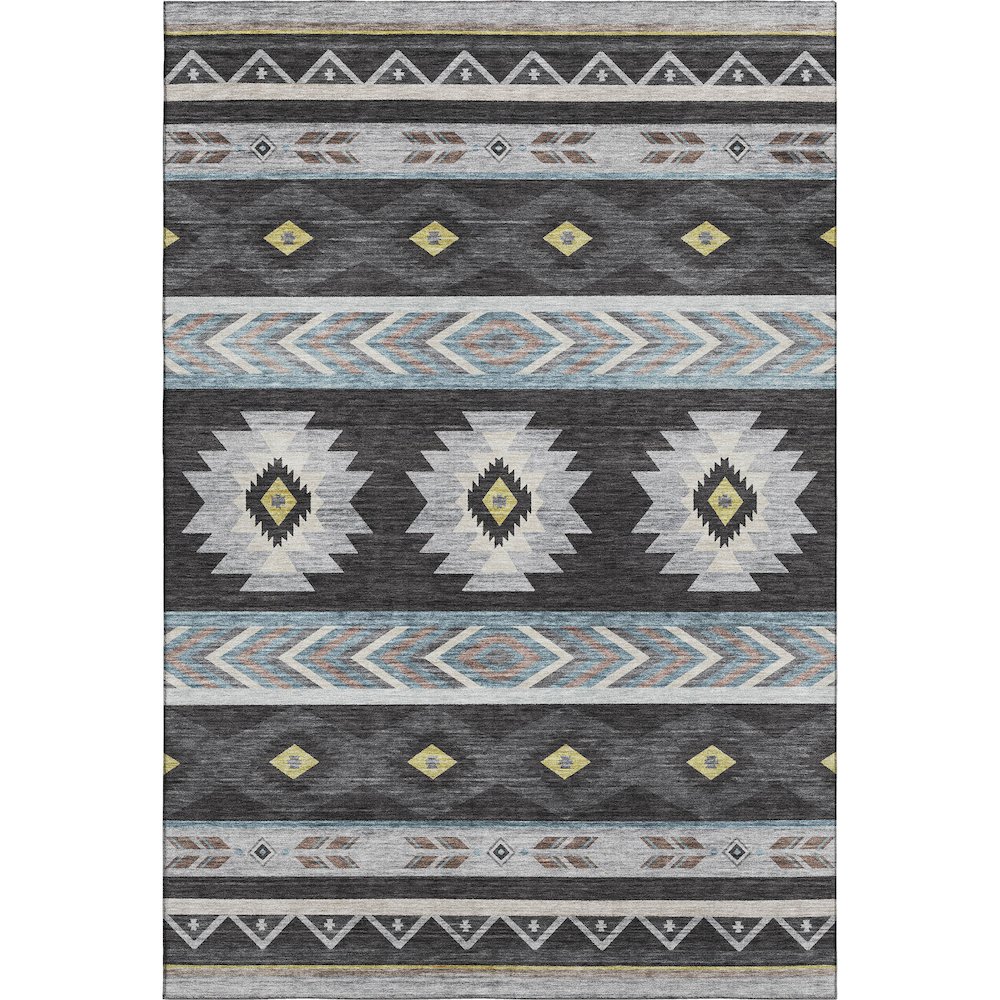 Premium Machine Washable Mayfield  Midnight 10' x 14' Rug. Picture 1