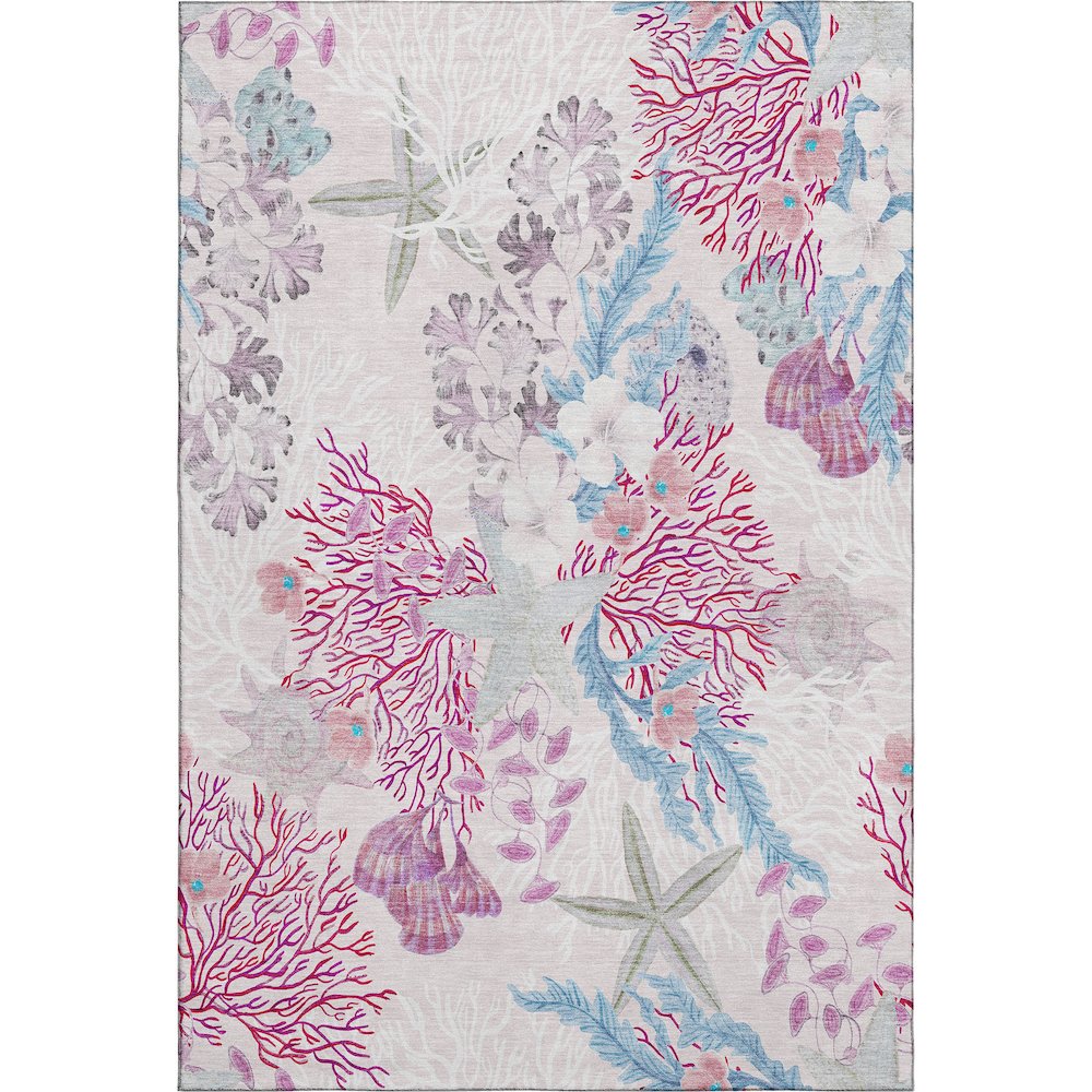 Premium Machine Washable Mayfield  Raspberry 10' x 14' Rug. Picture 1
