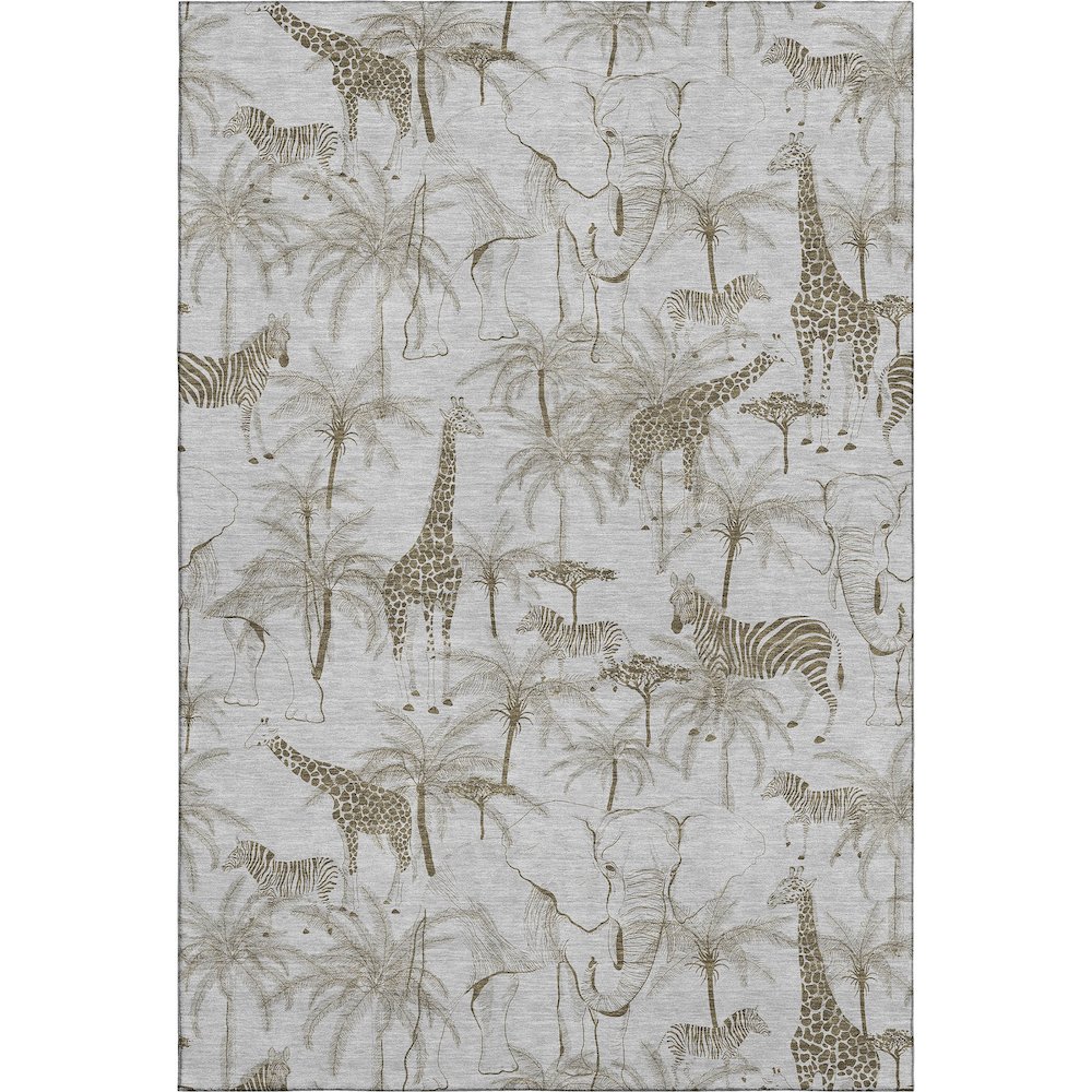 Premium Machine Washable Mayfield  Fog 10' x 14' Rug. Picture 1