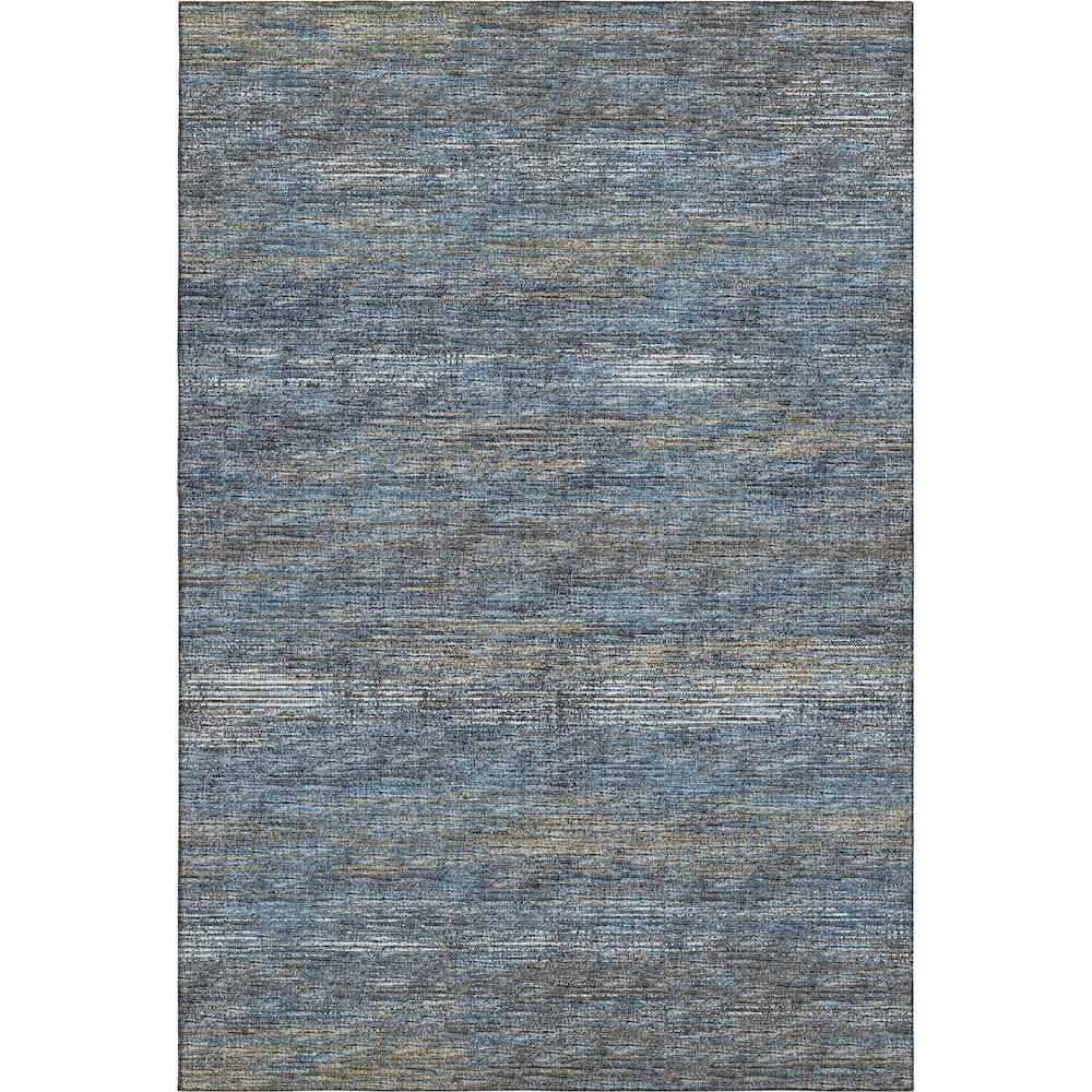 Premium Machine Washable Mayfield  Blue 10' x 14' Rug. Picture 1