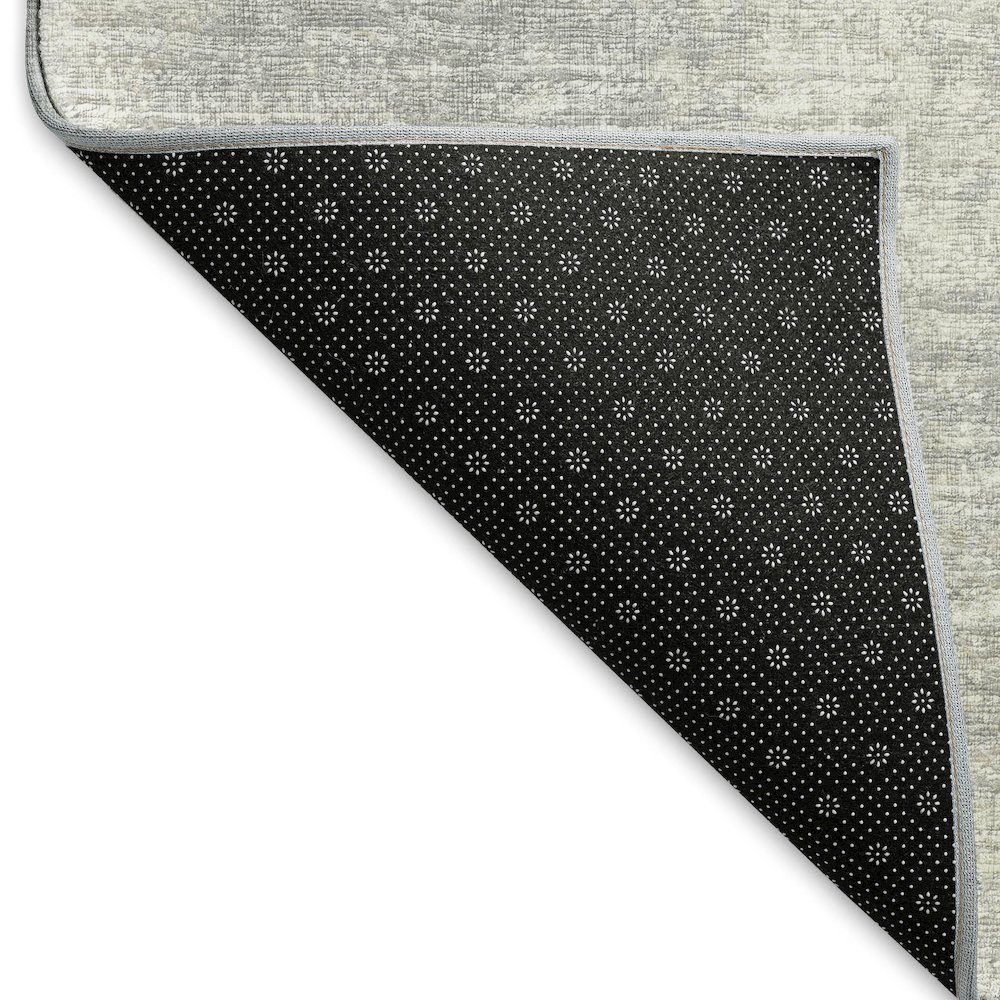 Premium Machine Washable Mayfield  Gray 8' x 8' Round Rug. Picture 2