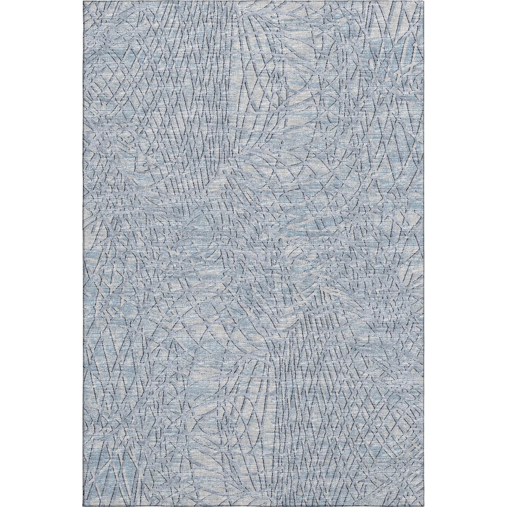 Premium Machine Washable Mayfield  Blue 10' x 14' Rug. Picture 1