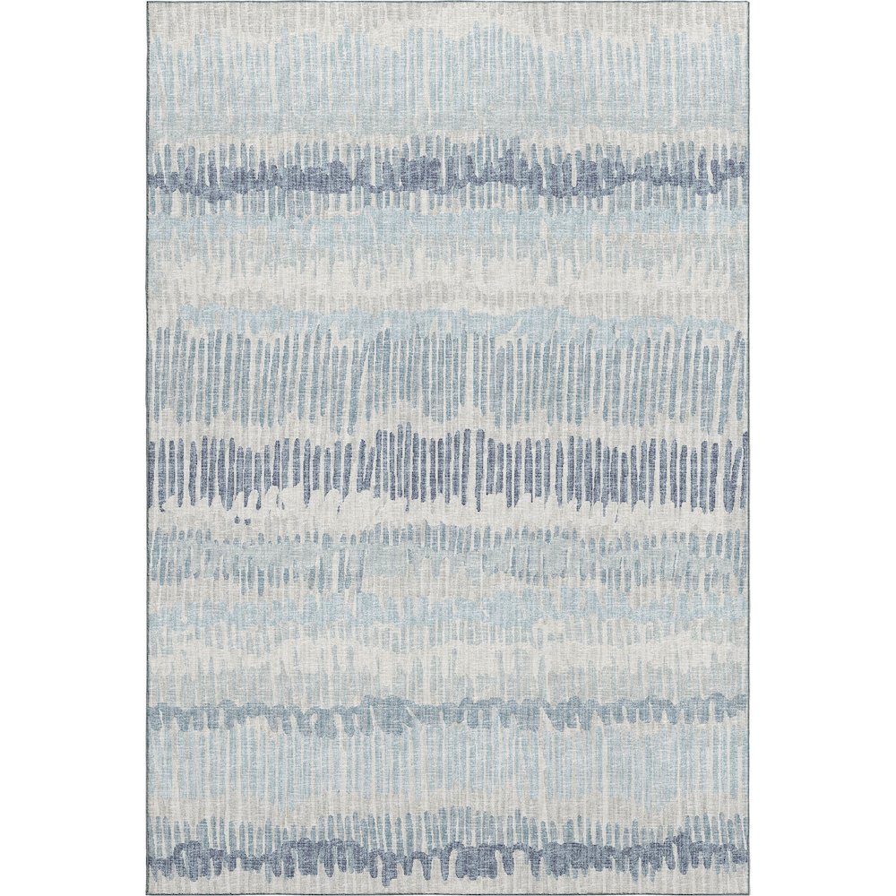 Premium Machine Washable Mayfield  Blue 10' x 14' Rug. Picture 1