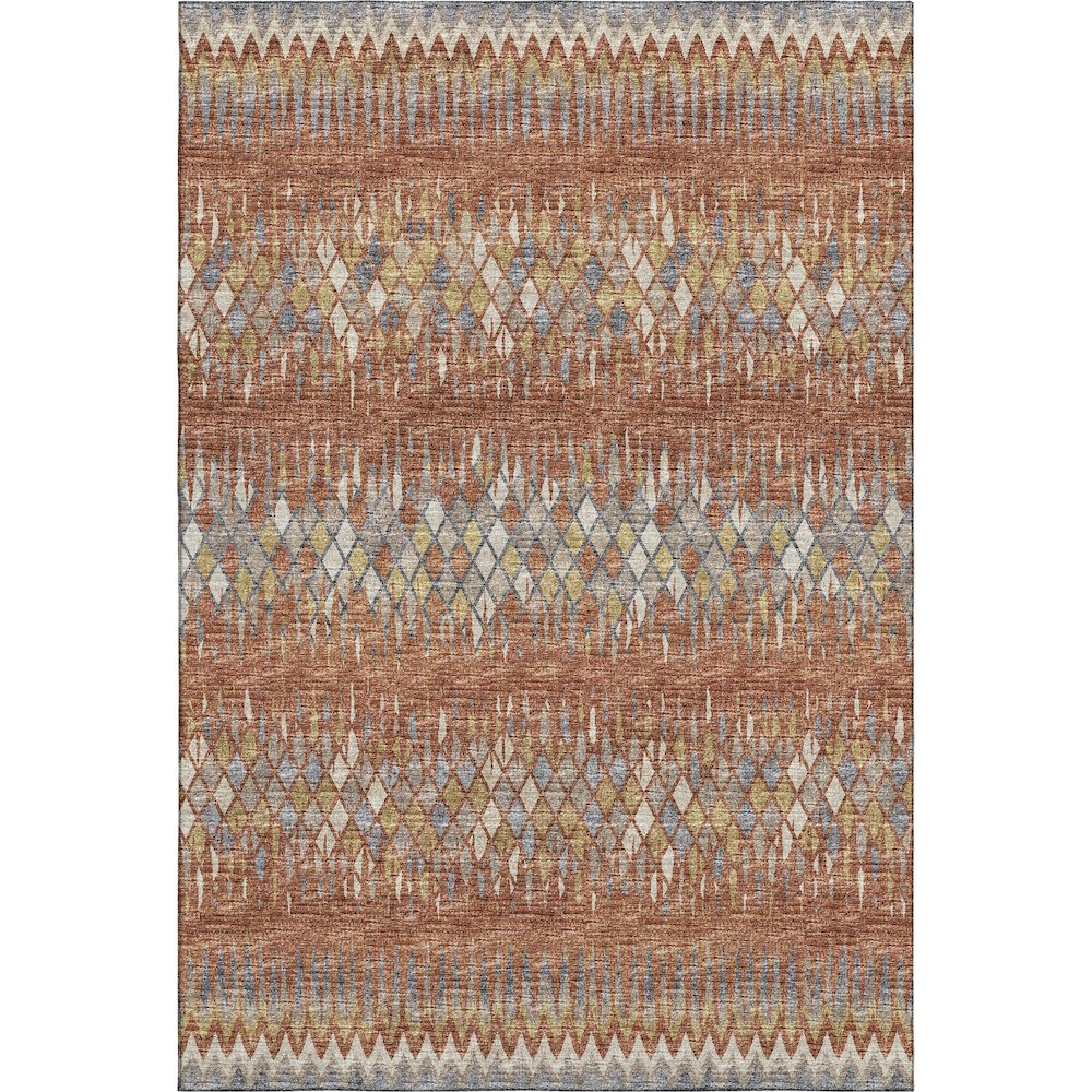 Premium Machine Washable Mayfield  Spice 10' x 14' Rug. Picture 1