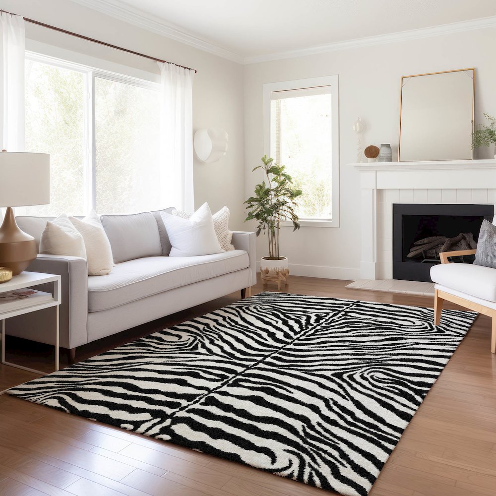 Premium Machine Washable Mayfield  Pearl 10' x 14' Rug. Picture 6