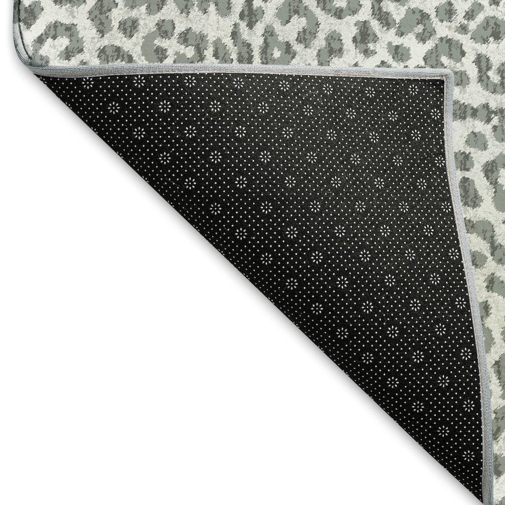 Premium Machine Washable Mayfield  Gray 8' x 8' Round Rug. Picture 2