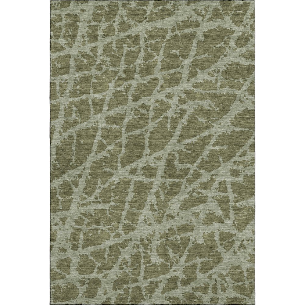 Premium Machine Washable Mayfield  Olive 10' x 14' Rug. Picture 1