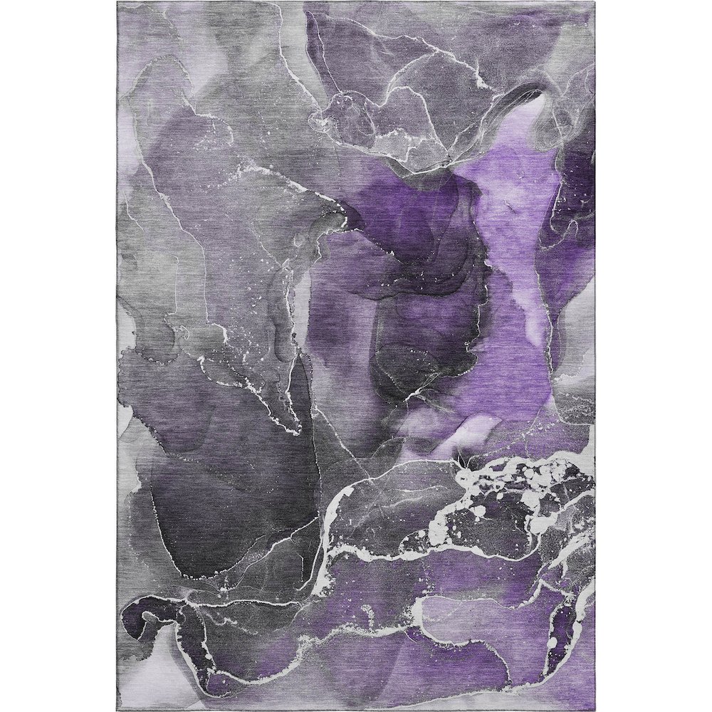 Premium Machine Washable Mayfield  Purple 10' x 14' Rug. Picture 1