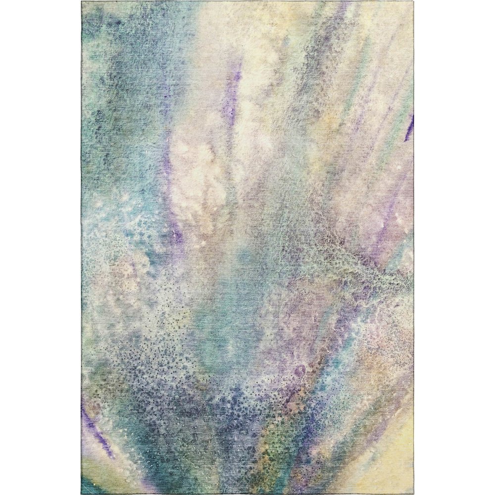 Premium Machine Washable Mayfield  Blue 10' x 14' Rug. Picture 1
