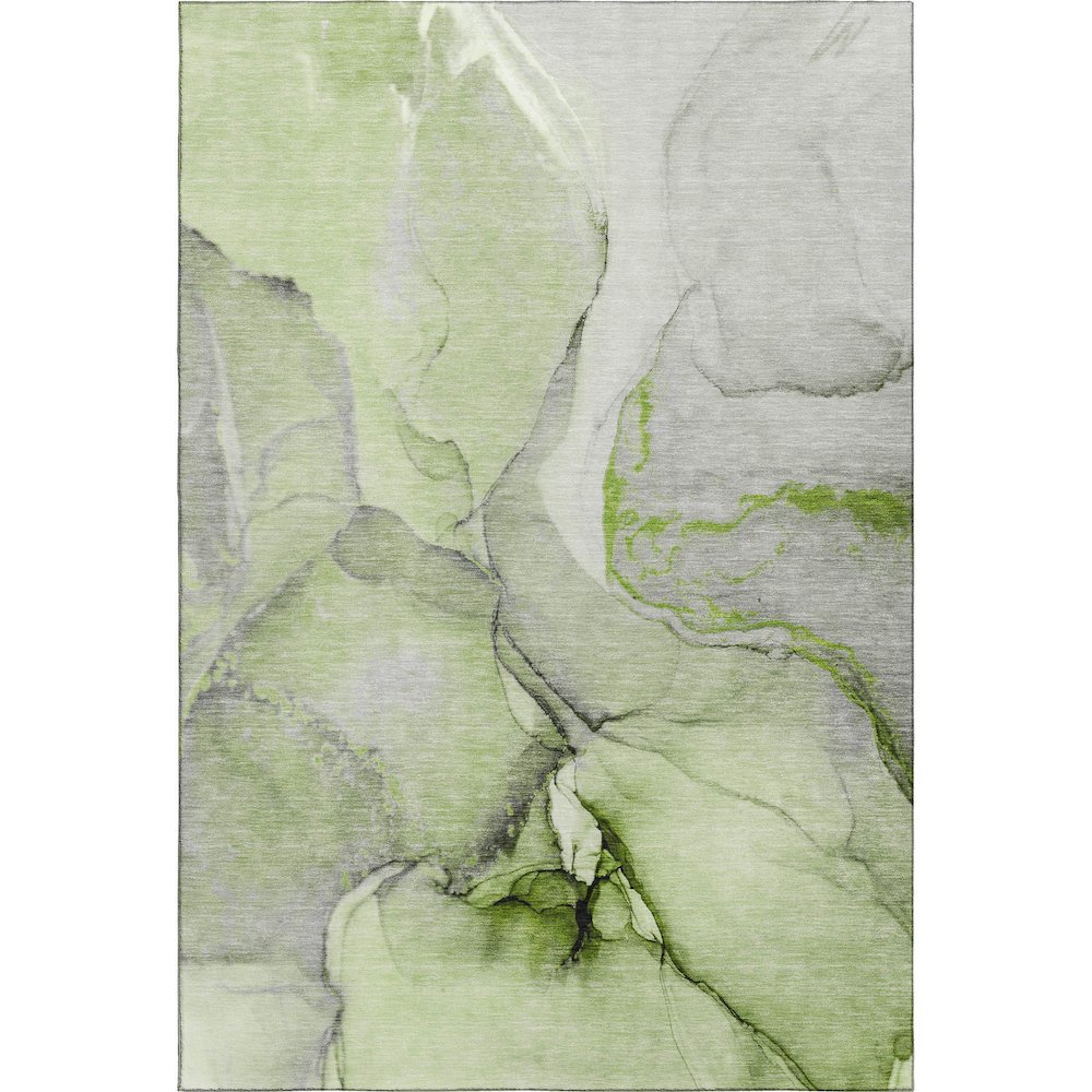 Premium Machine Washable Mayfield  Green 10' x 14' Rug. Picture 1