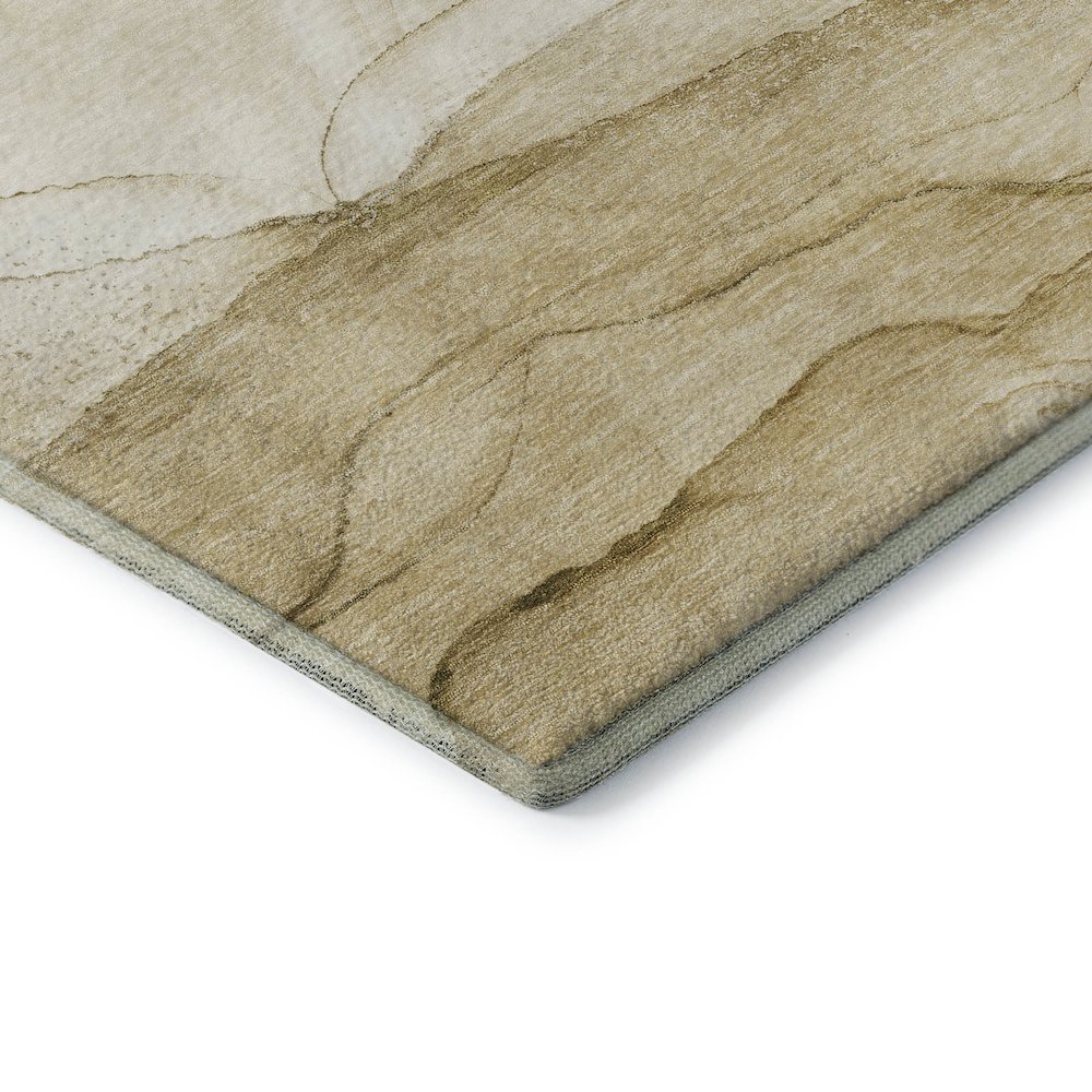 Premium Machine Washable Mayfield  Beige 8' x 8' Round Rug. Picture 3