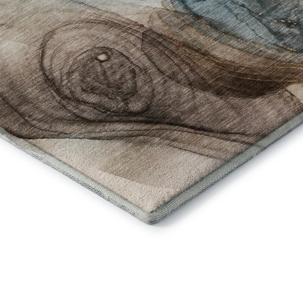 Premium Machine Washable Mayfield  Beige 8' x 8' Round Rug. Picture 3