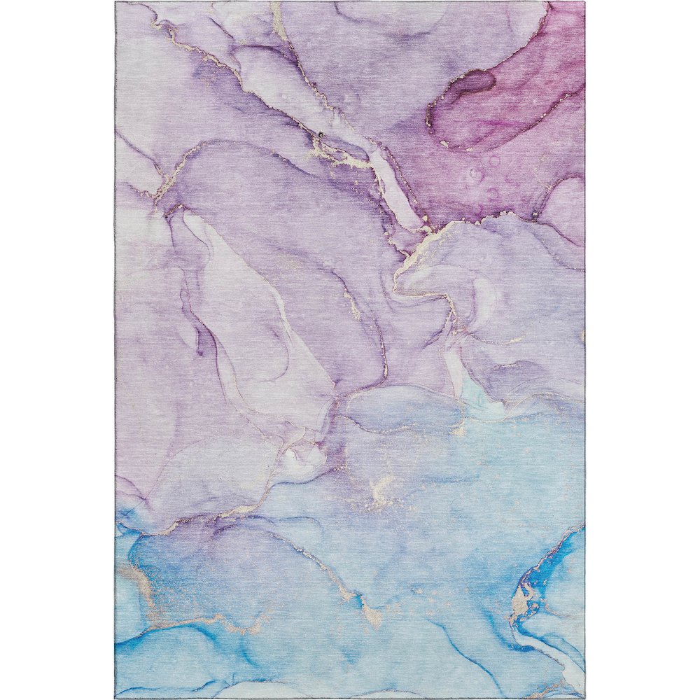 Premium Machine Washable Mayfield  Purple 10' x 14' Rug. Picture 1