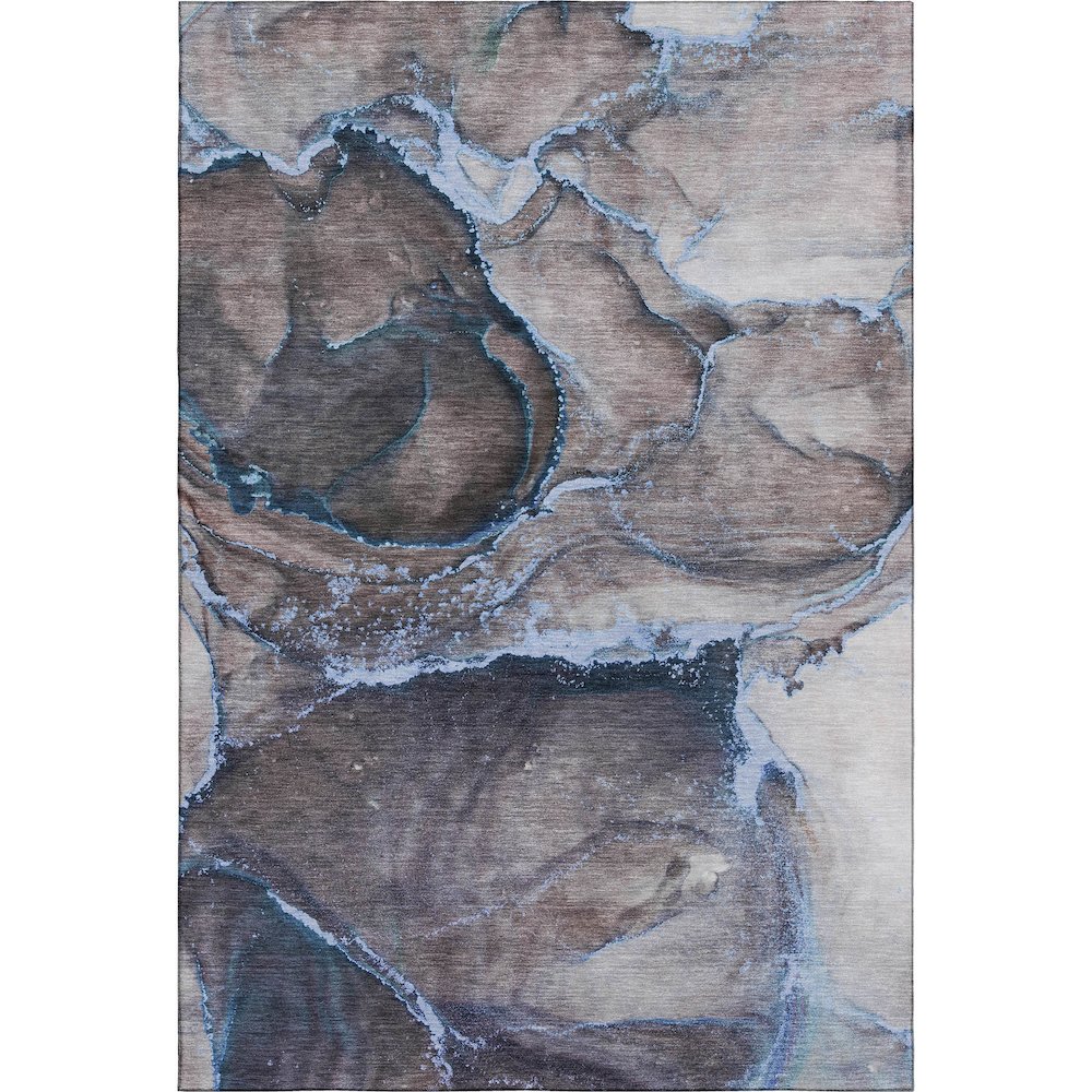 Premium Machine Washable Mayfield  Navy 10' x 14' Rug. Picture 1
