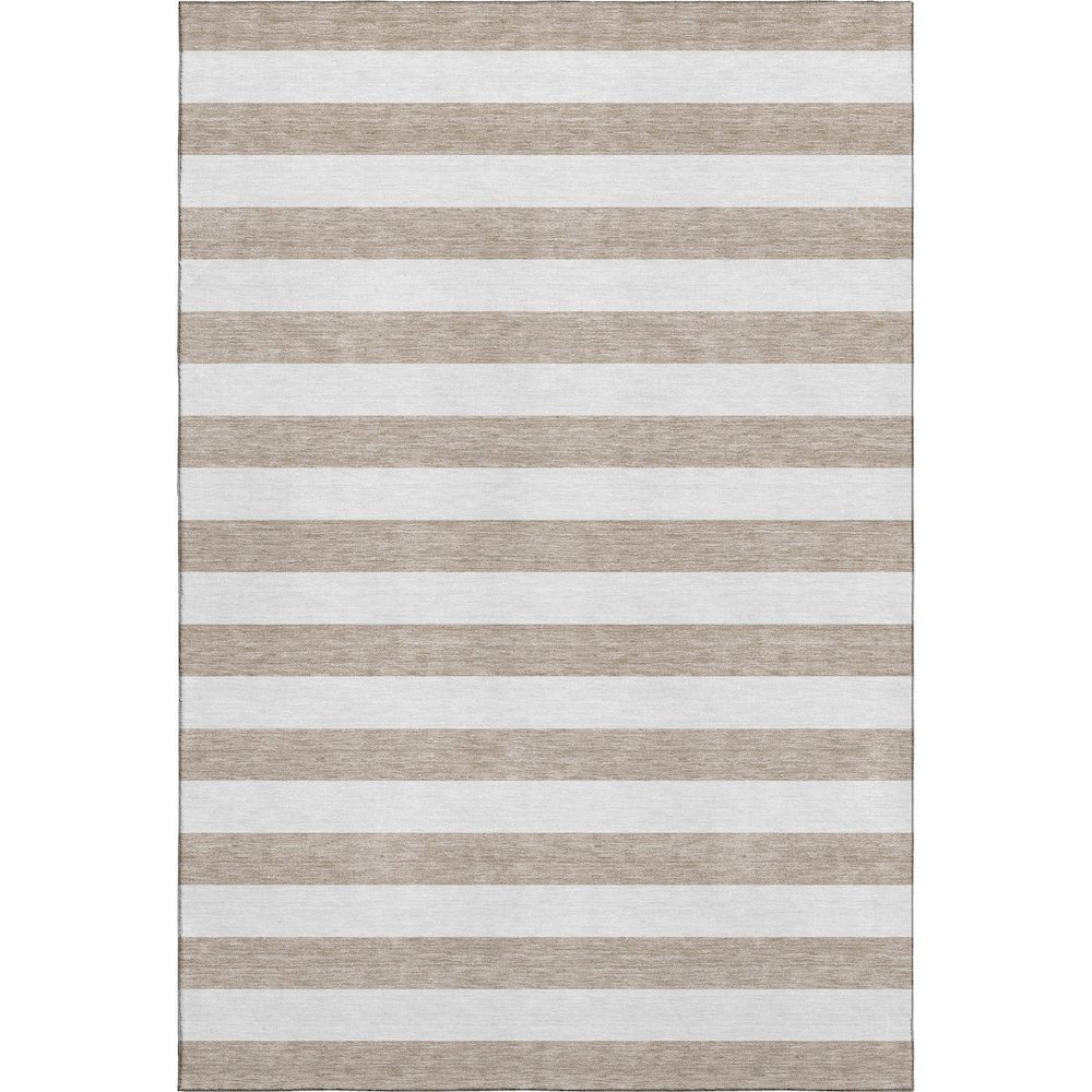Premium Machine Washable Mayfield  Taupe 10' x 14' Rug. Picture 1
