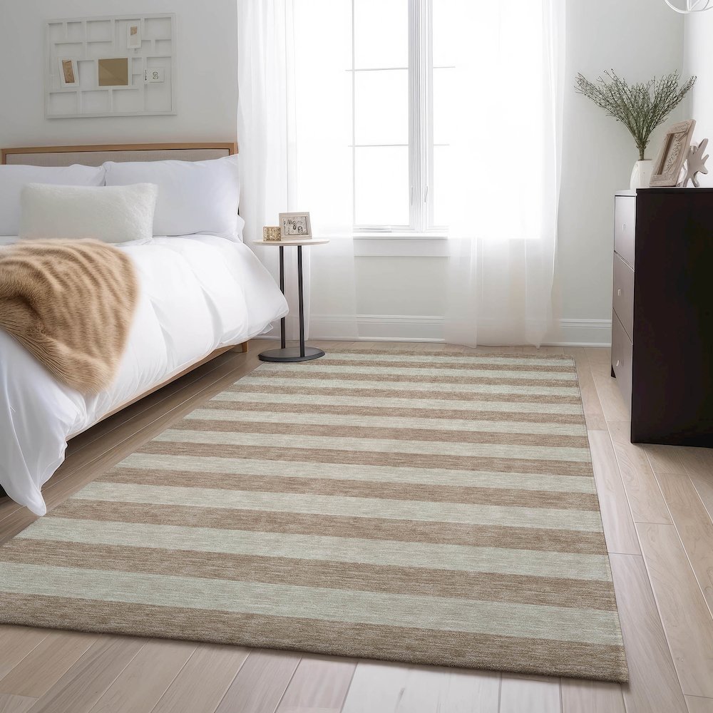 Premium Machine Washable Mayfield  Beige 10' x 14' Rug. Picture 5