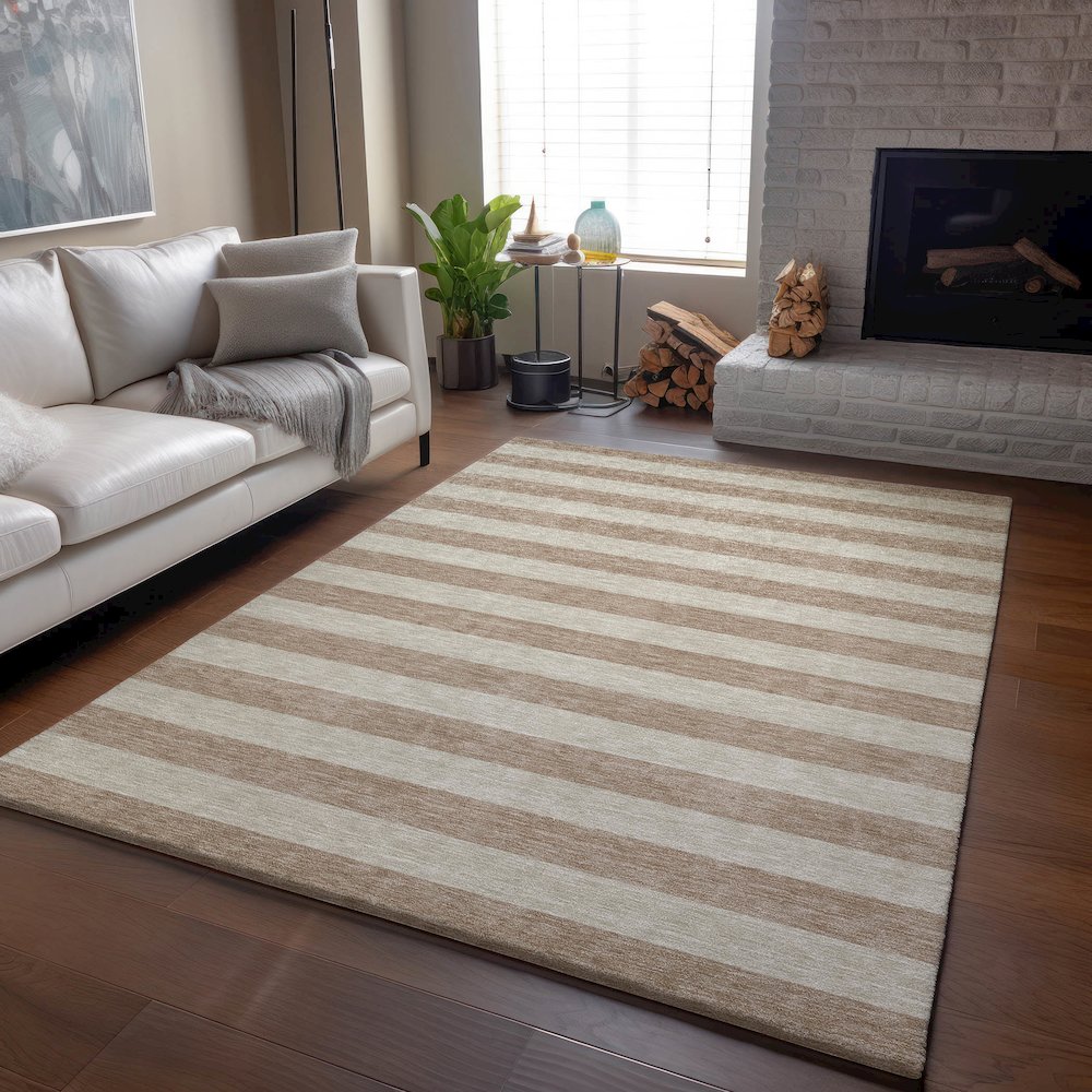 Premium Machine Washable Mayfield  Beige 10' x 14' Rug. Picture 6
