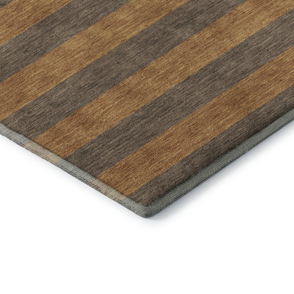 Premium Machine Washable Mayfield  Fudge 8' x 8' Round Rug. Picture 3