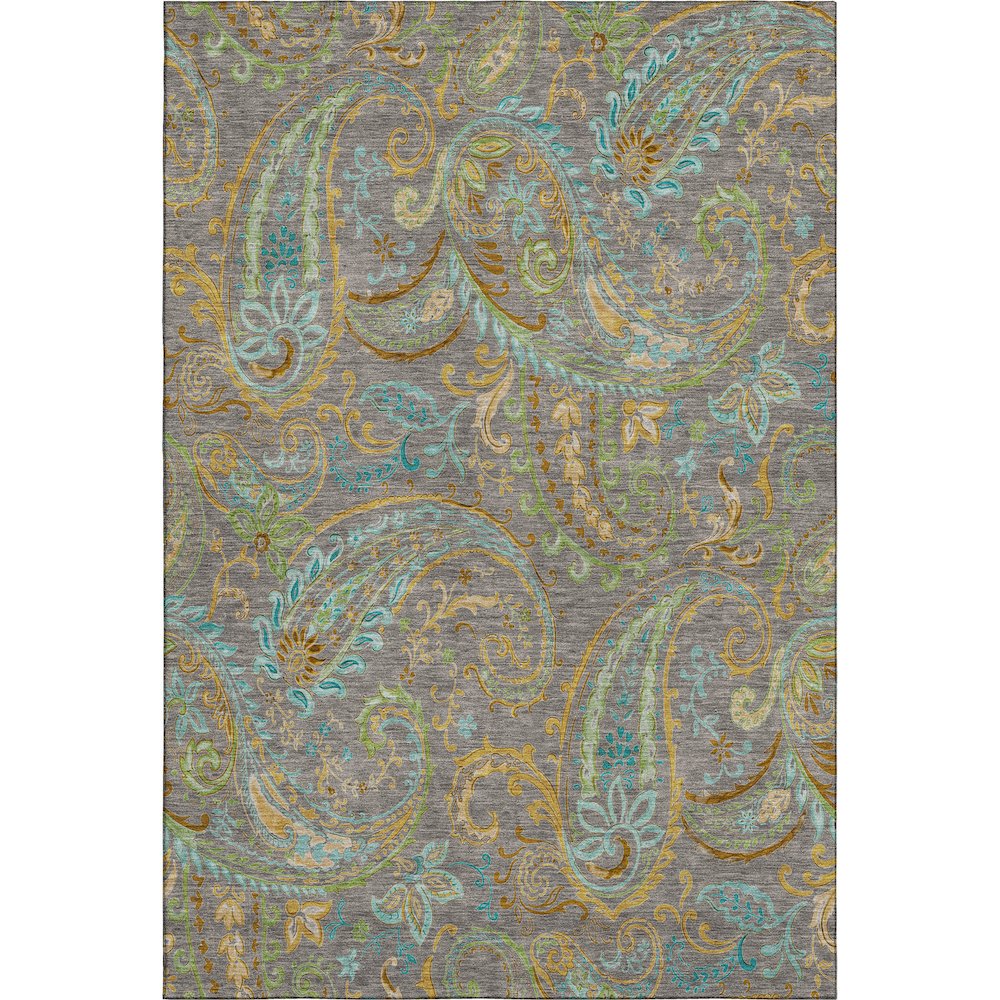 Premium Machine Washable Mayfield  Taupe 10' x 14' Rug. Picture 1