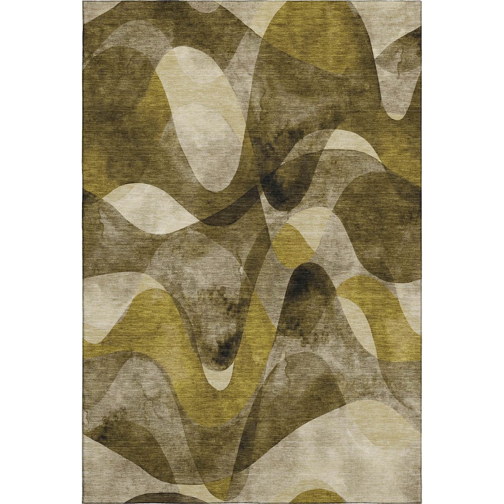 Premium Machine Washable Mayfield  Coffee 10' x 14' Rug. Picture 1