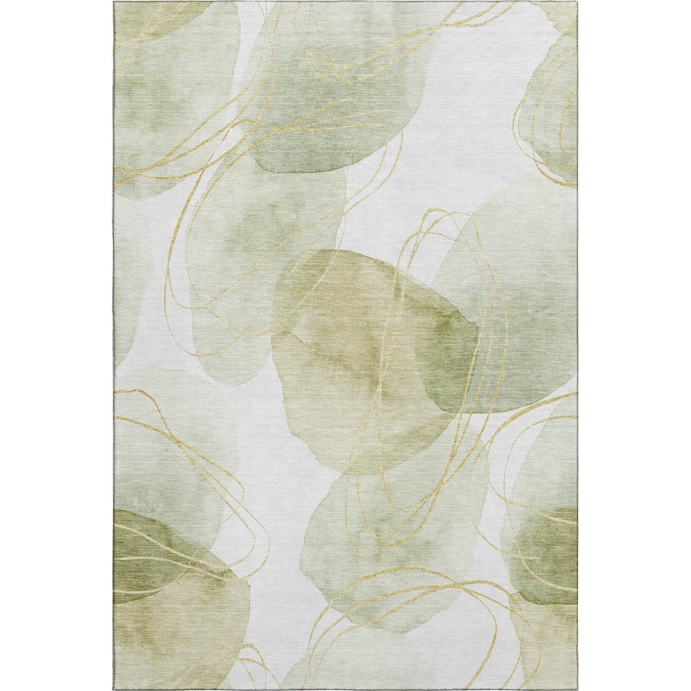 Premium Machine Washable Mayfield  Green 10' x 14' Rug. Picture 1