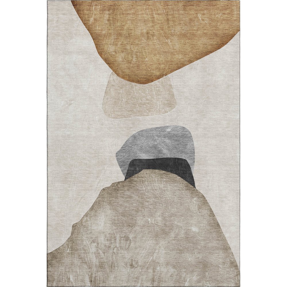 Premium Machine Washable Mayfield  Brown 10' x 14' Rug. Picture 1