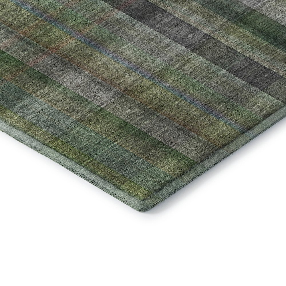 Premium Machine Washable Mayfield  Green 8' x 8' Round Rug. Picture 3
