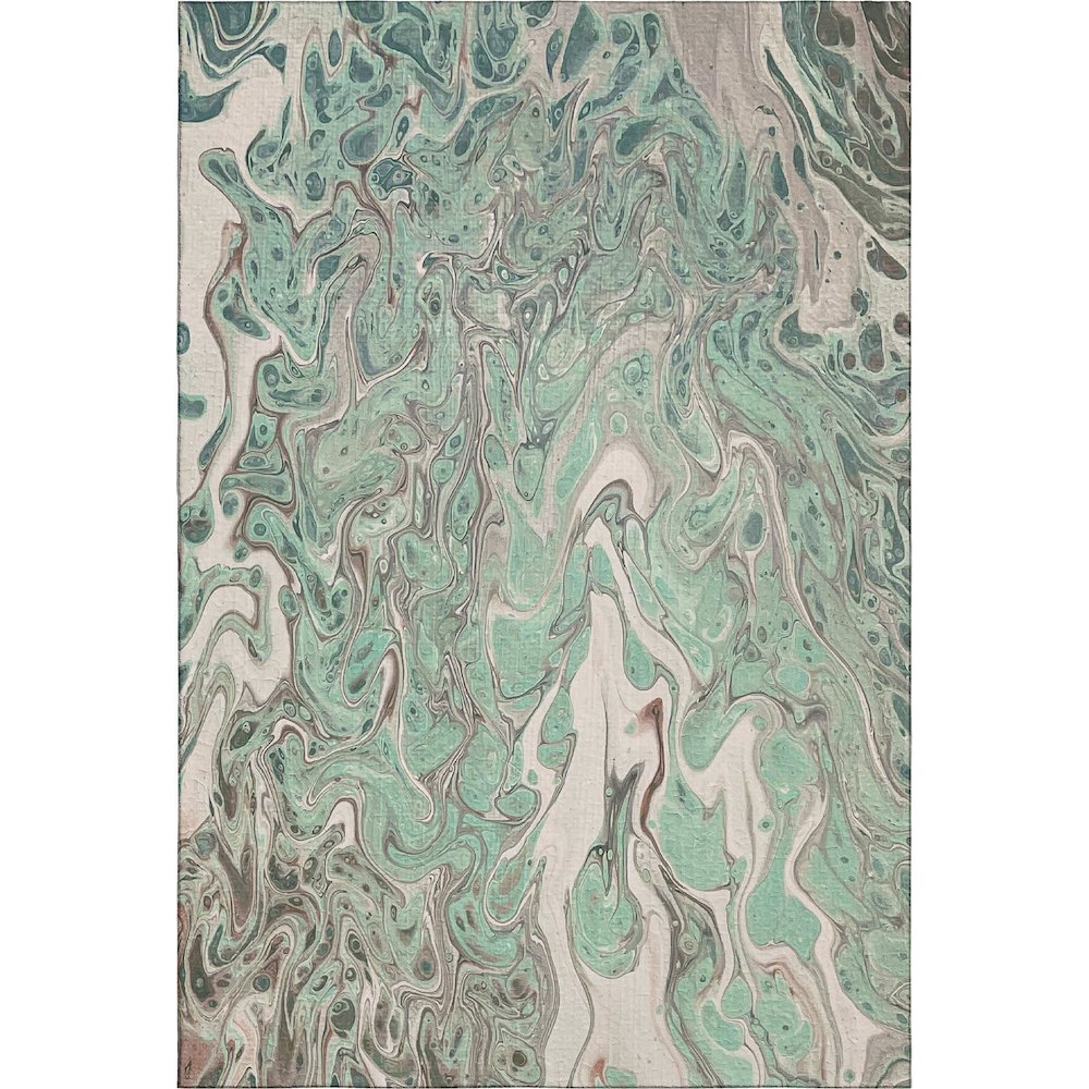 Premium Machine Washable Mayfield  Mint 10' x 14' Rug. Picture 1