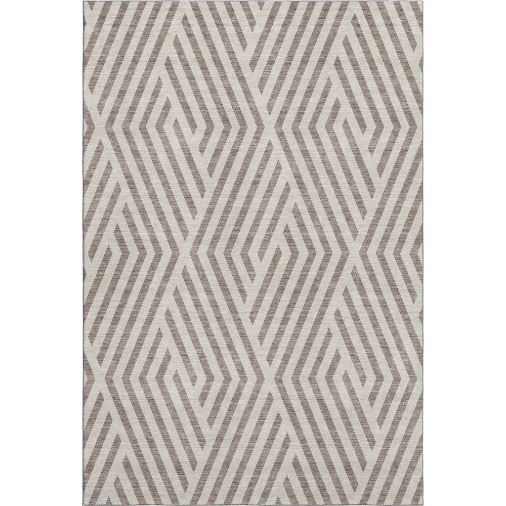 Premium Machine Washable Mayfield  Taupe 10' x 14' Rug. Picture 1
