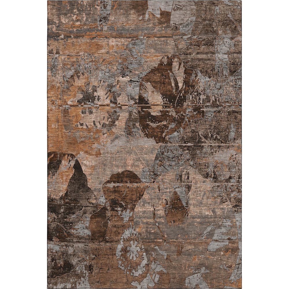 Premium Machine Washable Mayfield  Terracotta 10' x 14' Rug. Picture 1