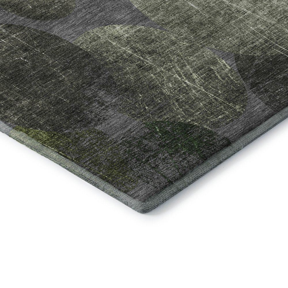 Premium Machine Washable Mayfield  Green 8' x 8' Round Rug. Picture 3