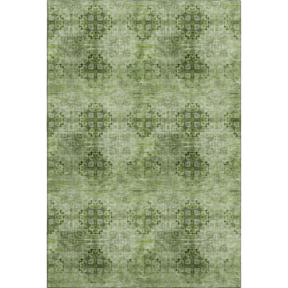 Premium Machine Washable Mayfield  Olive 10' x 14' Rug. Picture 1
