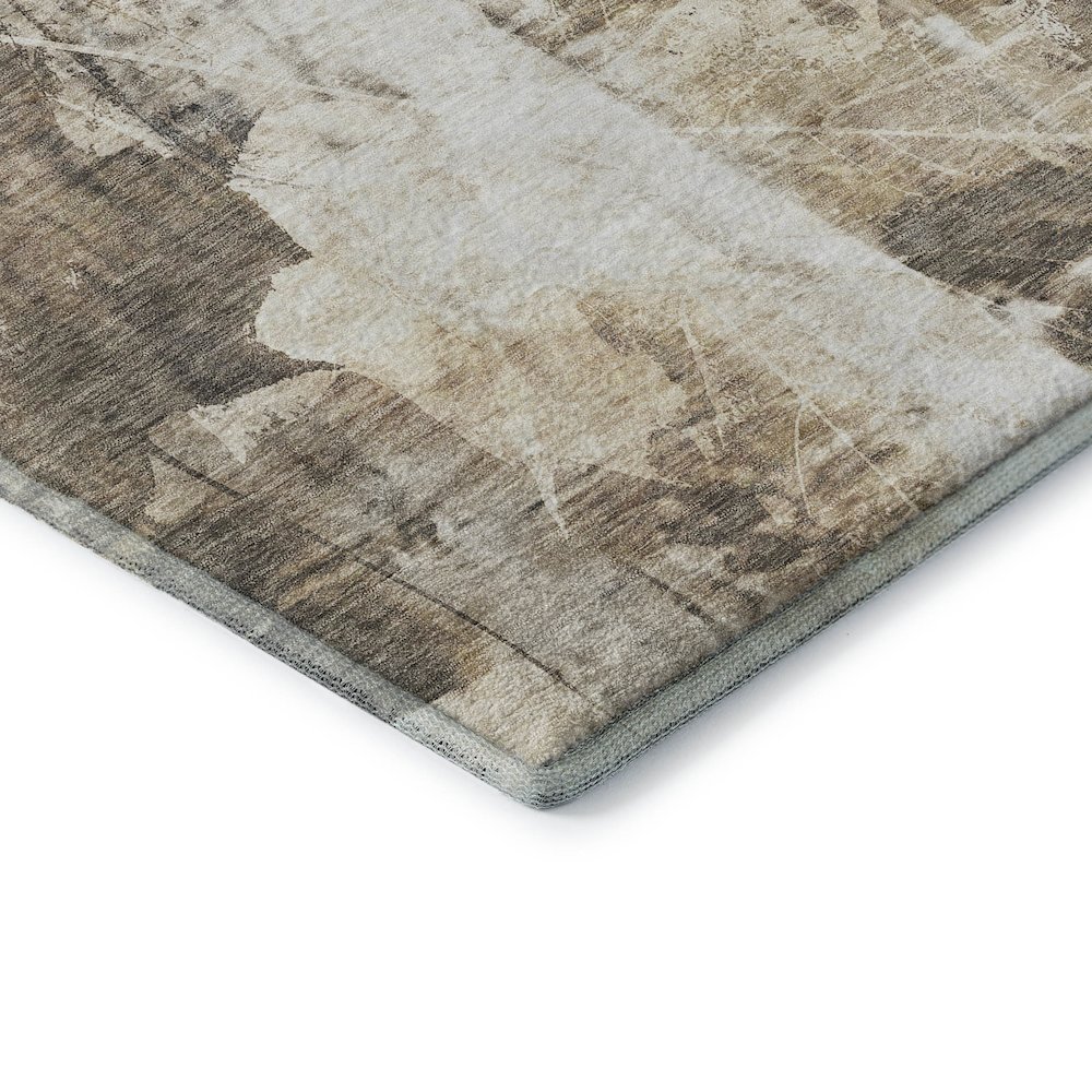 Premium Machine Washable Mayfield  Beige 8' x 8' Round Rug. Picture 3