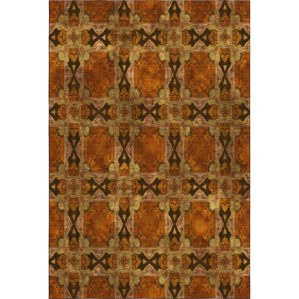 Premium Machine Washable Mayfield  Paprika 10' x 14' Rug. Picture 1