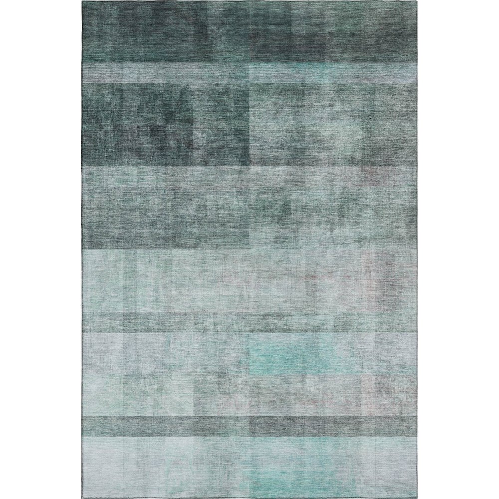 Premium Machine Washable Mayfield  Teal 10' x 14' Rug. Picture 1