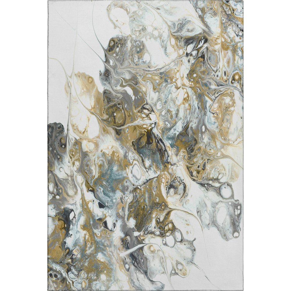 Premium Machine Washable Mayfield  Smoke 10' x 14' Rug. Picture 1