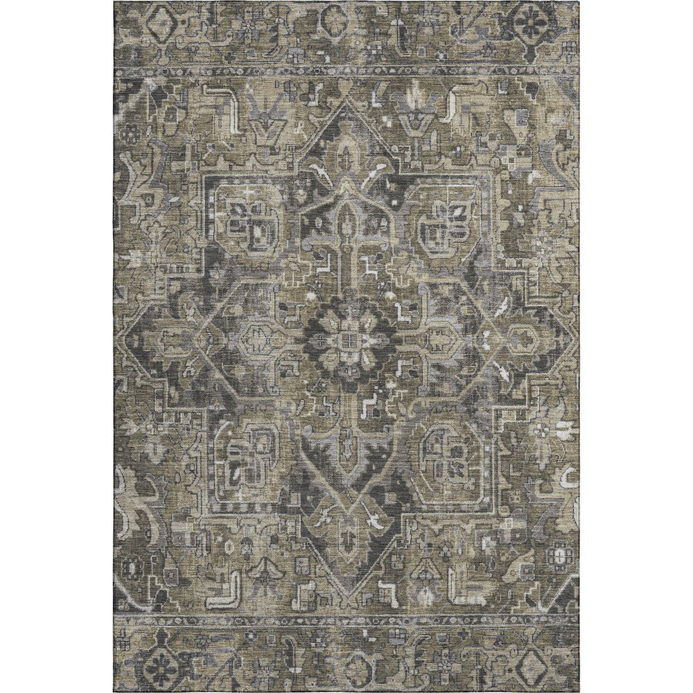 Premium Machine Washable Mayfield  Taupe 10' x 14' Rug. Picture 1