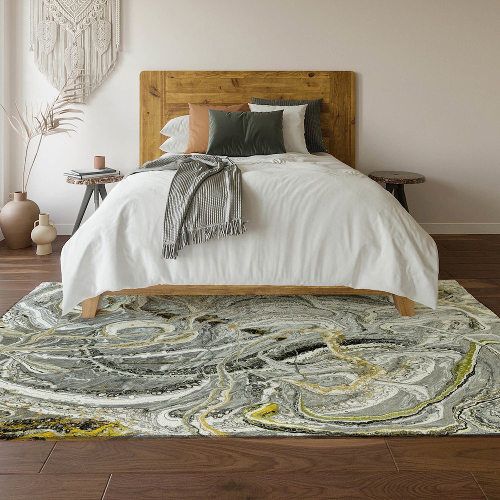Premium Machine Washable Mayfield  Cyclone 10' x 14' Rug. Picture 6