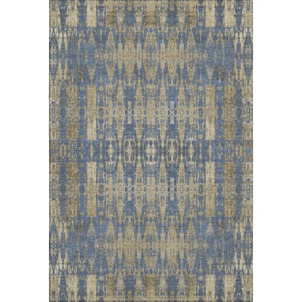 Premium Machine Washable Mayfield  Blue 10' x 14' Rug. Picture 1